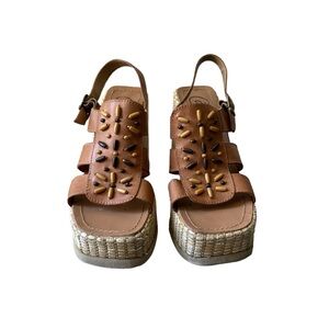 Candies Leather Platforms 7.5